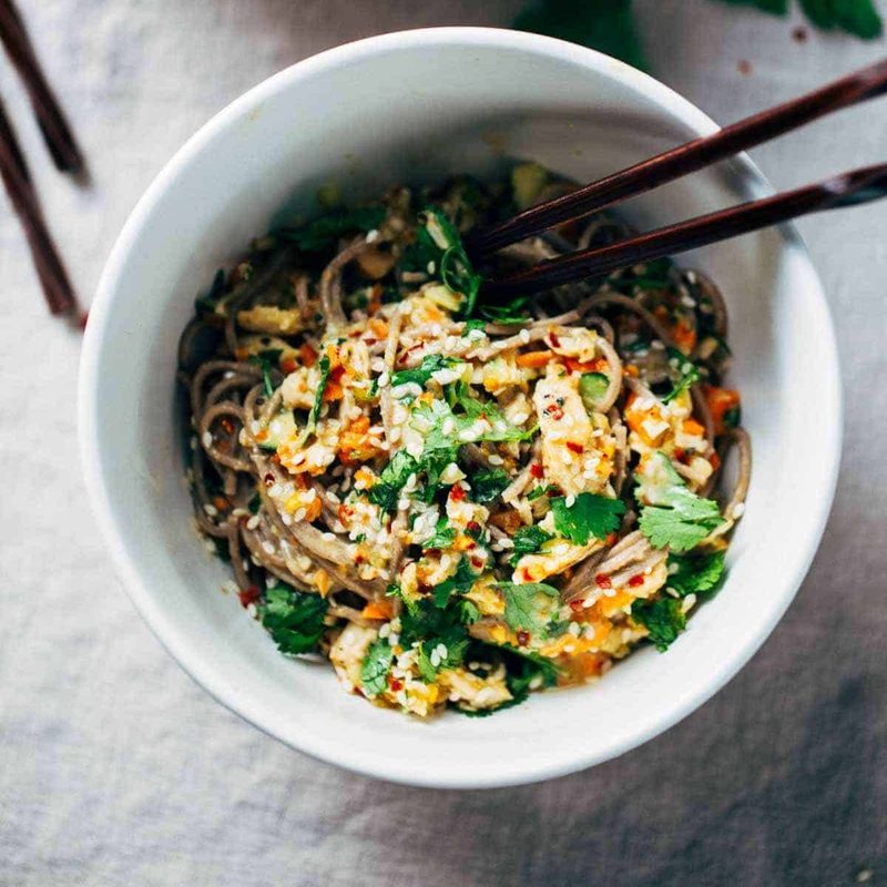 Chopped Chicken Sesame Noodles